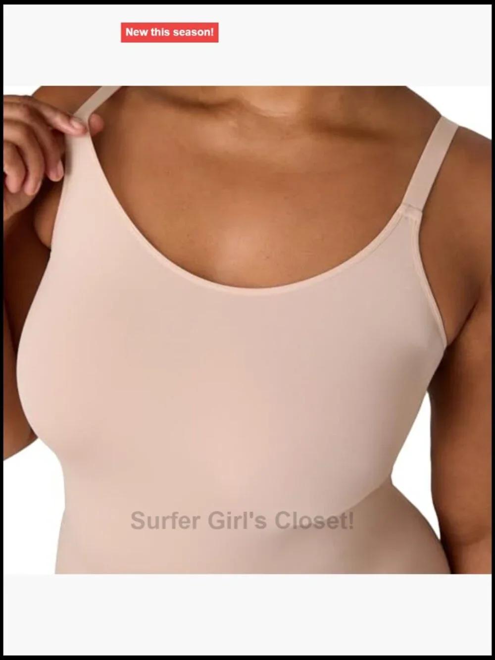 Women's Seamless Smoothing Tank Top Cami Adjustable Straps Nylon Spandex